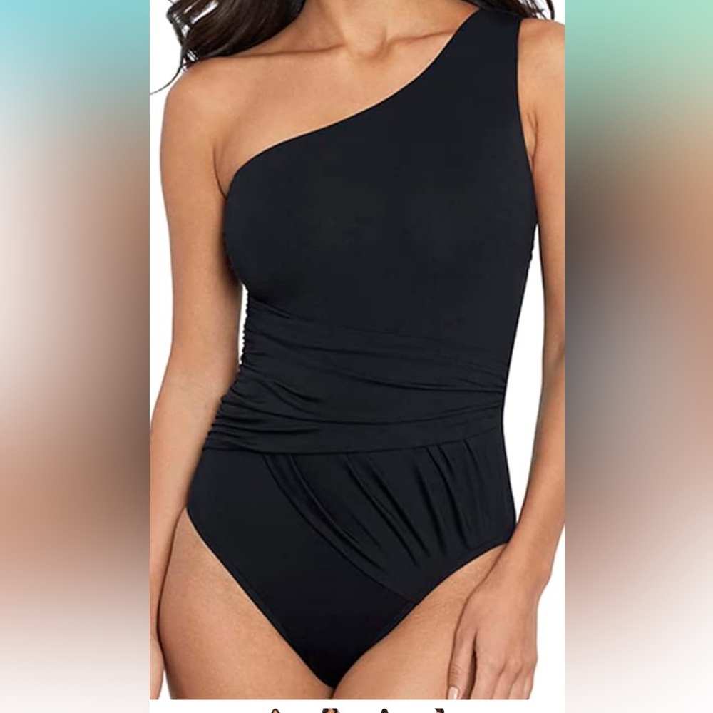 MagicSuit Women's Swimwear Plot Twist NessaTummy Control One Piece Size 12